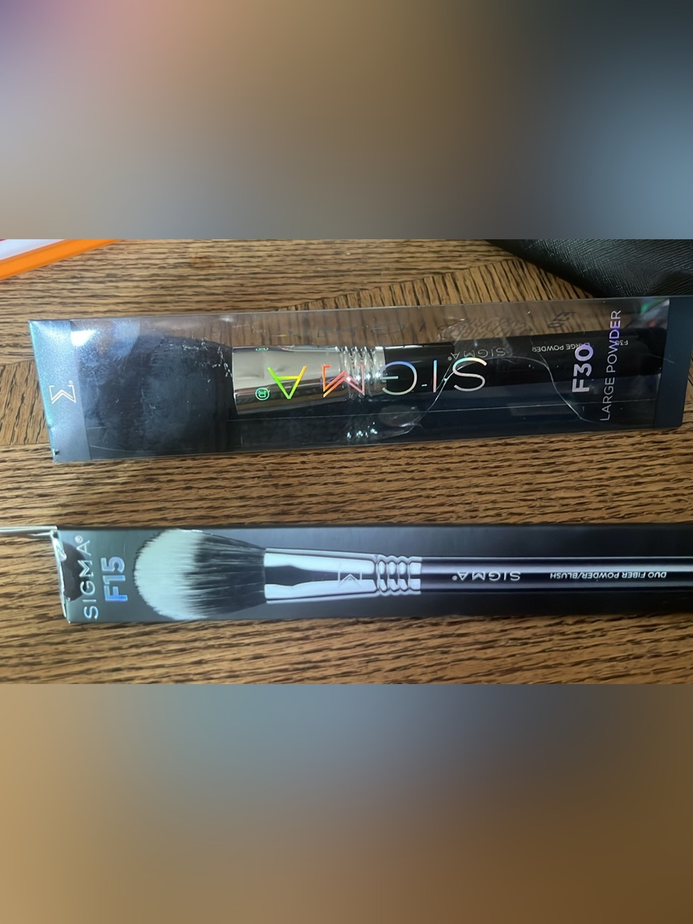 Sigma Beauty F30 & F15 Powder Brushes - Black & Silver